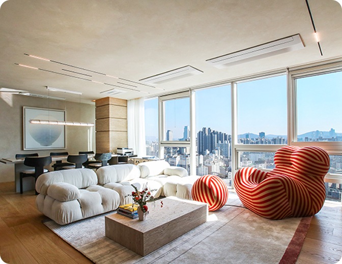 아울디자인 청담 쇼룸 전경 이미지