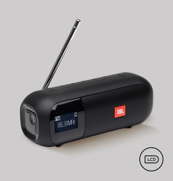 JBL TUNER2 제품컷과 우측에는 LCD 아이콘이 있습니다.