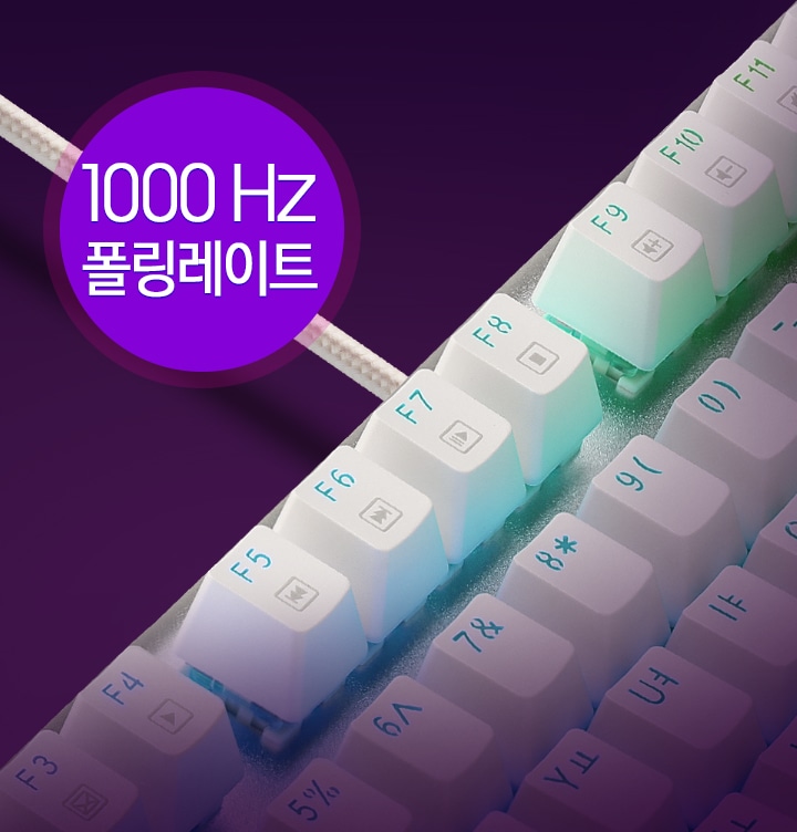 1000 Hz 폴링레이트를 지원합니다.