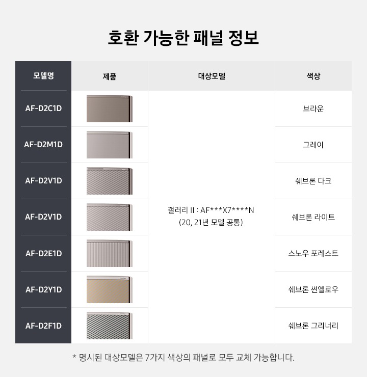 Bespoke 무풍에어컨 갤러리 메탈 아트패널 (갤러리 Ⅱ) | Af-D2C1D | Samsung 대한민국