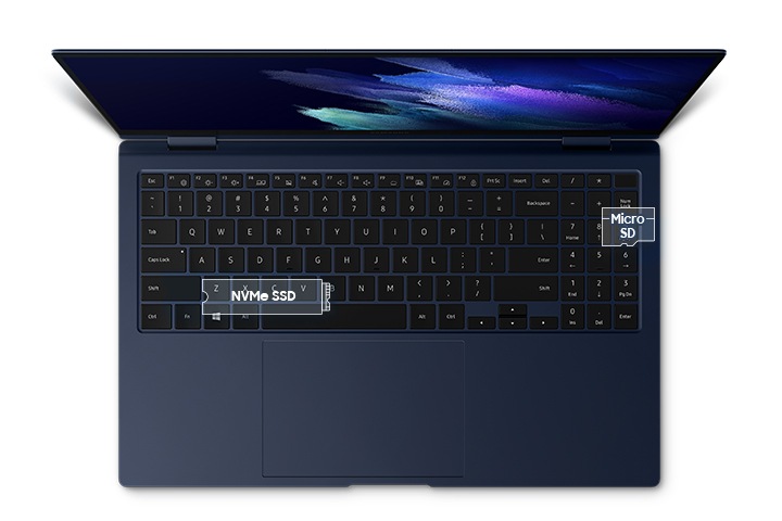 NVMe SSD와 microSD 추가를 통해 스토리지 확장을 할 수 있습니다. 간편하게 저장 공간을 늘리고 데이터를 마음껏 저장하세요.