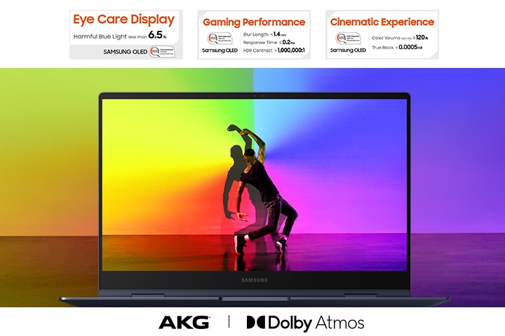 컬러 볼륨 120 %가 적용된 Super AMOLED를 나타내는 이미지입니다.