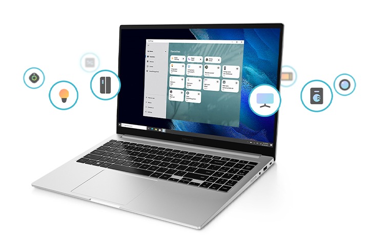 집에 있는 가전제품, 스마트 기기를 SmartThings를 통해 가볍게 제어해보세요. SmartThings Find 기능을 사용하면 잊어버린 갤럭시 제품도 찾아낼 수 있습니다.