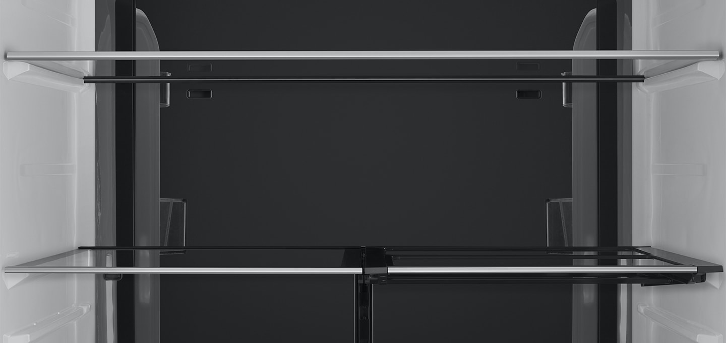 냉장고 내상 글래스 커버가 확대되어 보여지고 있습니다.