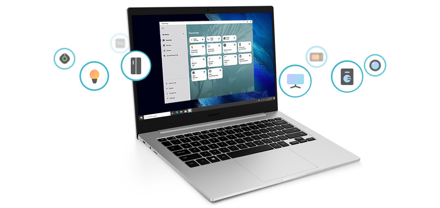 집에 있는 가전제품, 스마트 기기를 SmartThings를 통해 가볍게 제어해보세요. SmartThings Find 기능을 사용하면 잊어버린 갤럭시 제품도 찾아낼 수 있습니다.