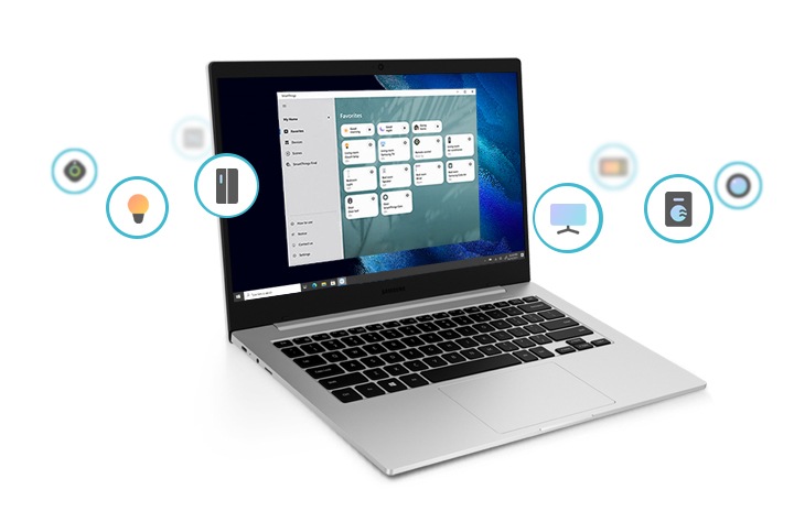 집에 있는 가전제품, 스마트 기기를 SmartThings를 통해 가볍게 제어해보세요. SmartThings Find 기능을 사용하면 잊어버린 갤럭시 제품도 찾아낼 수 있습니다.