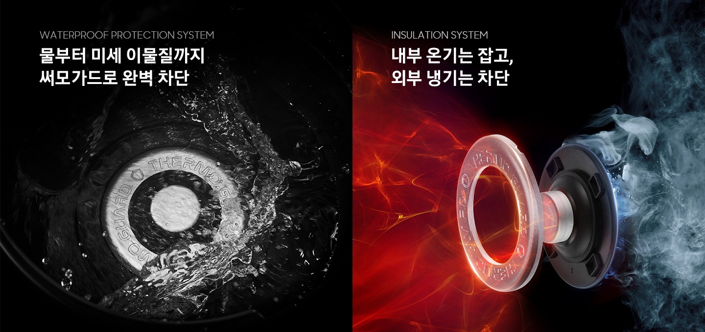 미세 이물질 부터 내부 온기, 냉기를 잡아주는 THE NEW THERMO GUARD 