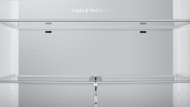 냉장고 내상 글래스 커버가 확대되어 보여지고 있습니다.