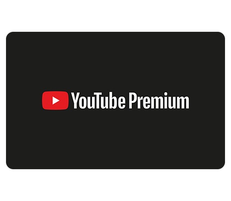 YouTube Premium 혜택 안내 카드 정면이 보입니다.
