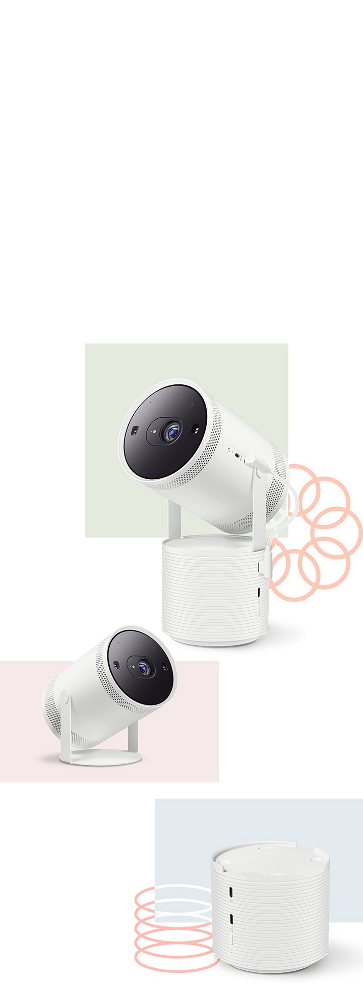 [더 프리스타일 배터리 단품 및 결합되어 있는 모습이 보입니다.]