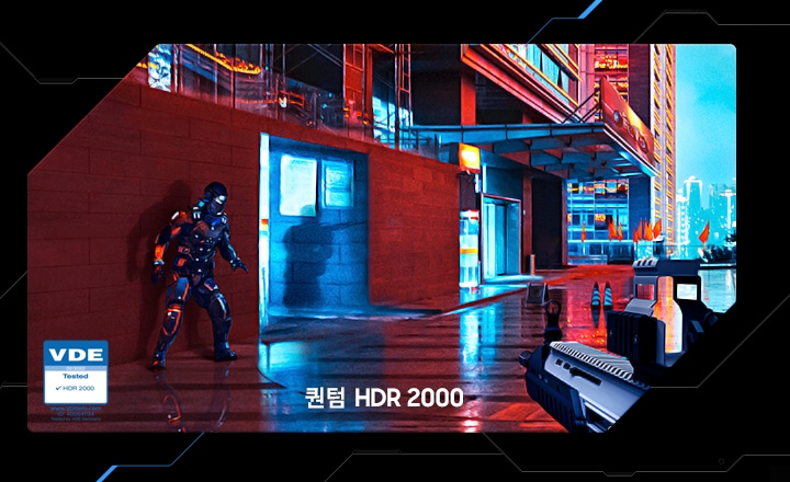 최대 2,000 니트의 밝기와 퀀텀 HDR 2000 기능으로 어두운 곳에서도 그림자까지 더욱 잘 포착할 수 있습니다.