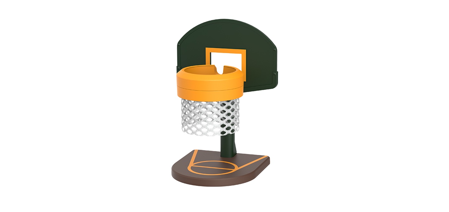 갤럭시 워치 농구 골대 충전독 거치대 제품 정면 이미지