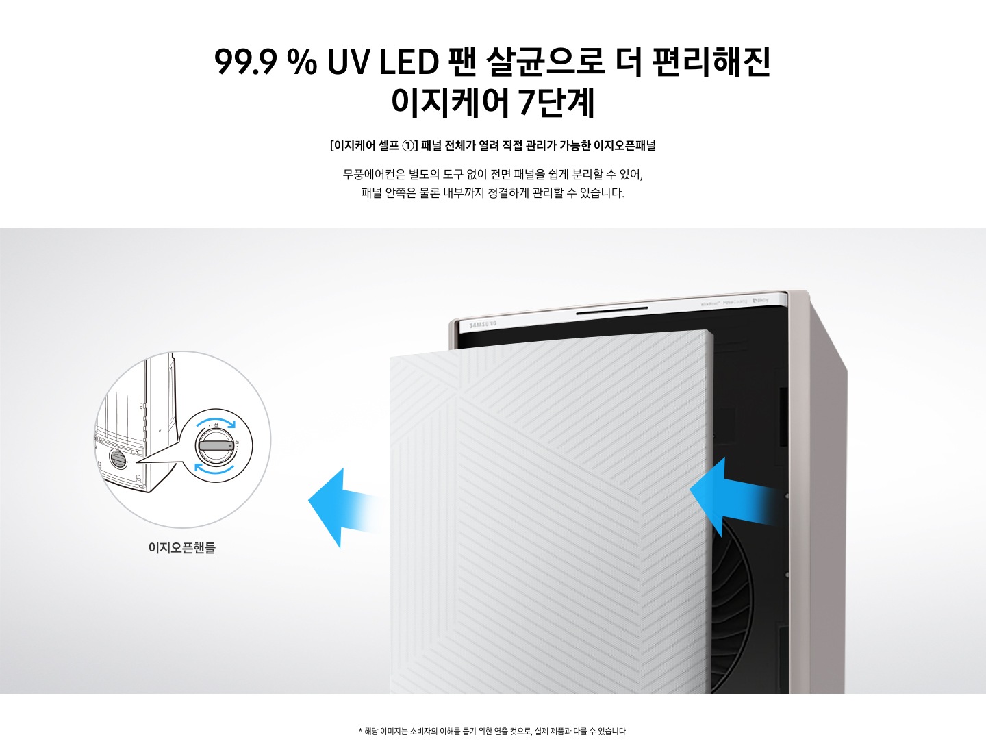 [이지케어 셀프 ①] 패널 전체가 열려 직접 관리가 가능한 이지오픈패널