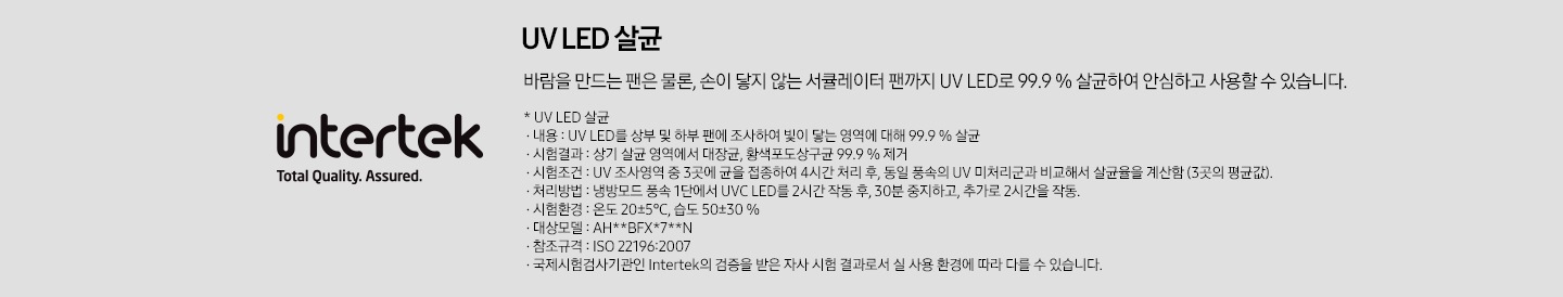 UV LED 살균 인증 로고