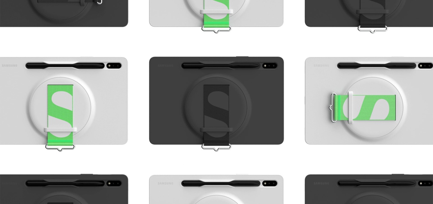 갤럭시탭 여러가지의 종류의 커버를 소개하는 동영상의 썸네일 이미지