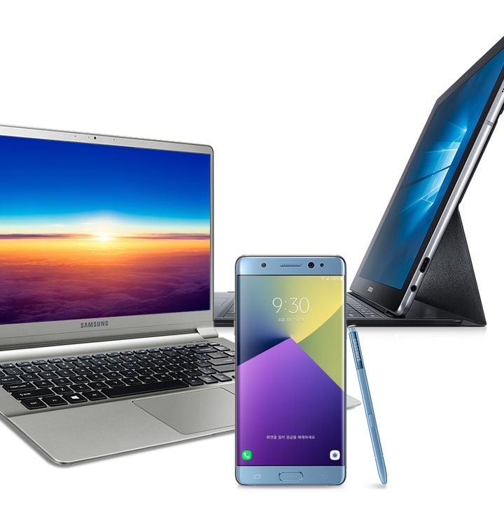 Type-C 젠더와 호환가능한 노트PC 스마트폰, 태블릿 PC에 대하여 보여주고 있습니다.