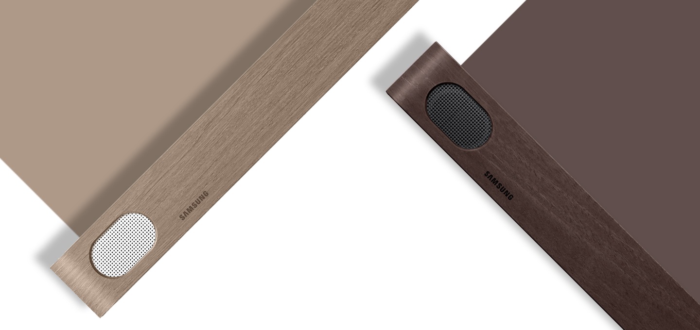 슈퍼 슬림 사운드바 티크, 브라운 이미지가 보여집니다.