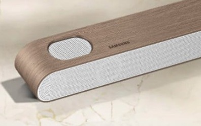슈퍼 슬림 사운드바 브라운 베젤 입니다.