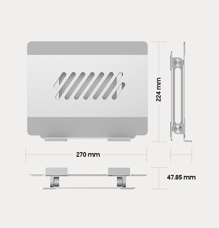 제품의 상세 사이즈를 보여주고 있습니다.