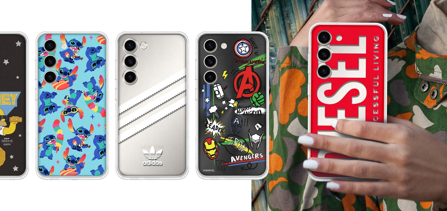 아디다스, 디젤 등 타 브랜드와 제휴해 다양한 디자인의 백플레이트를 선택하는 모습이 보입니다.