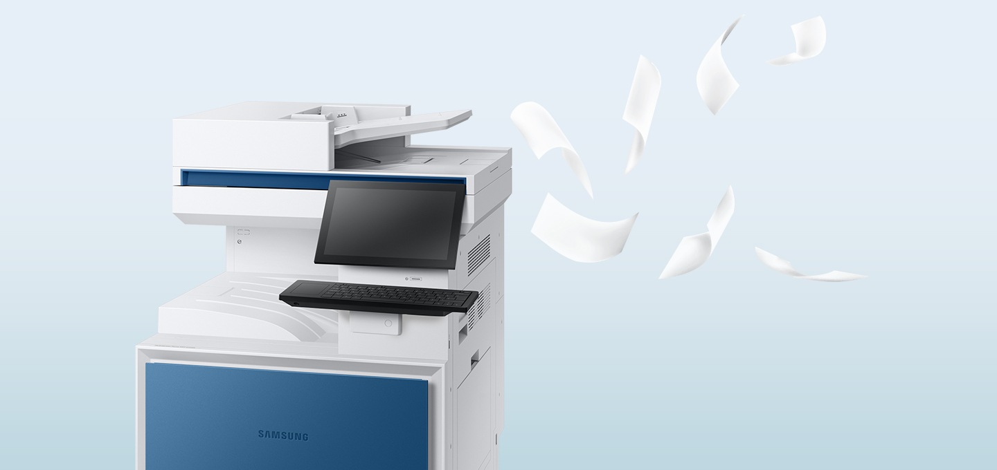 MX6에서 종이가 양 방향으로 하늘로 날라가는 이미지