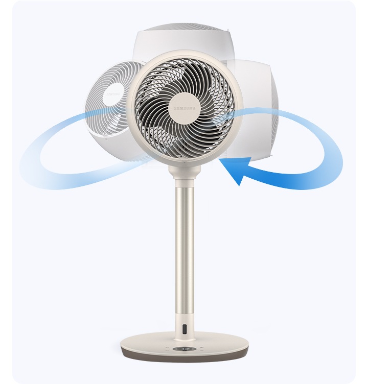 서큘레이터가 입체회전하는 이미지입니다.