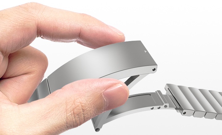 편리하고 든든한 자석형 버클 사용법에 대하여 보여주고 있습니다.