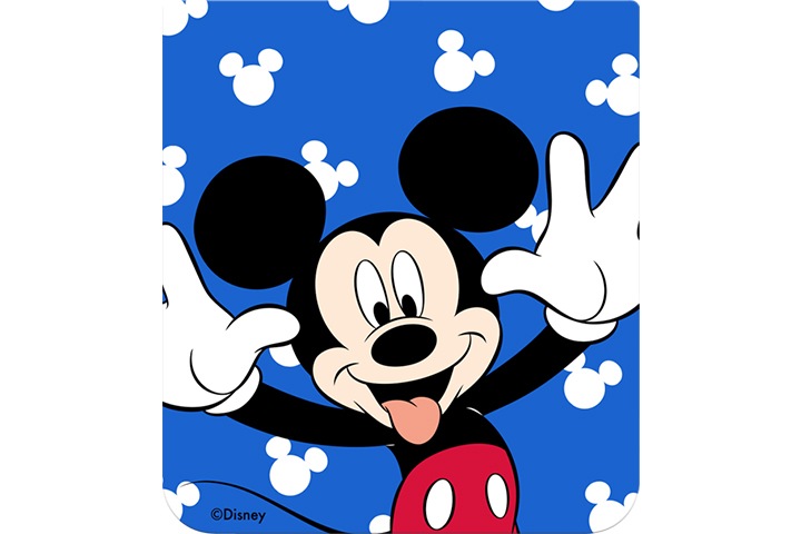 갤럭시 Z 플립5 디즈니 플립수트 카드(블루)의 제품 확대 이미지가  보여집니다.