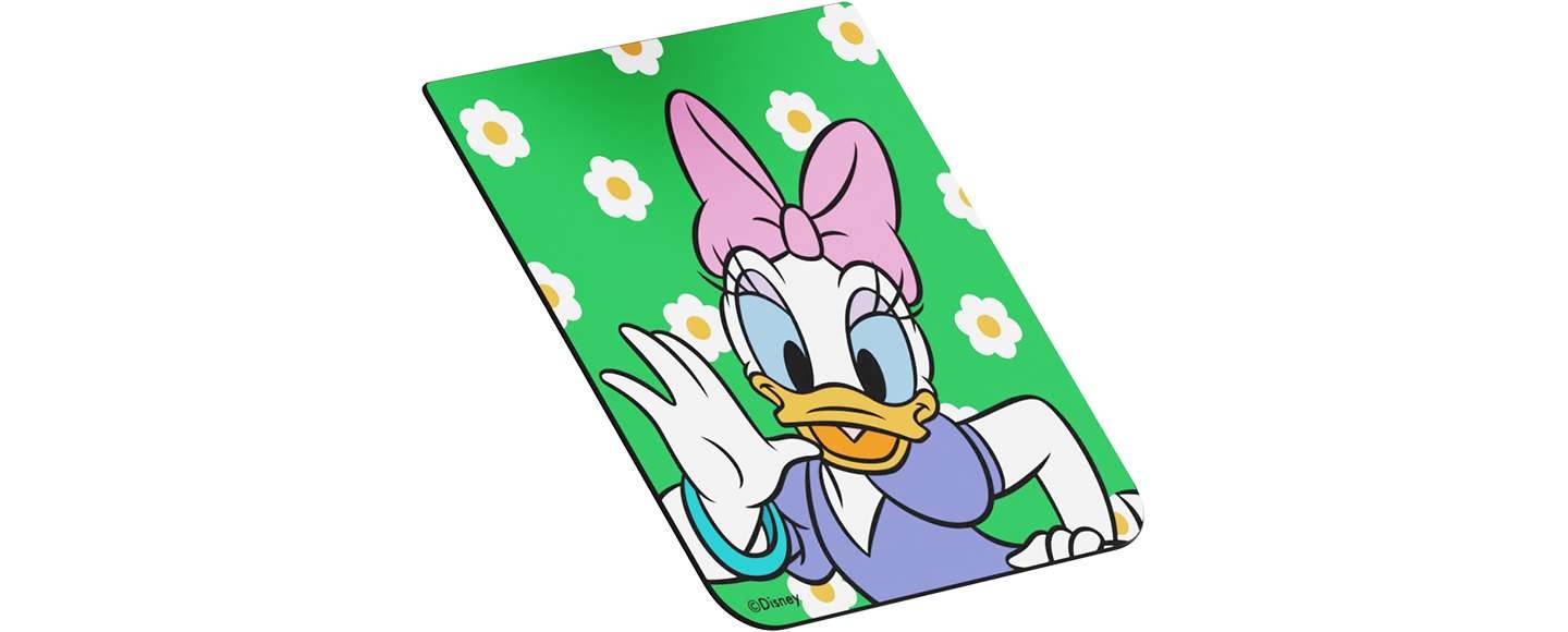 갤럭시 Z 플립5 디즈니 플립수트 카드 데이지 1매가 놓여져 있습니다.