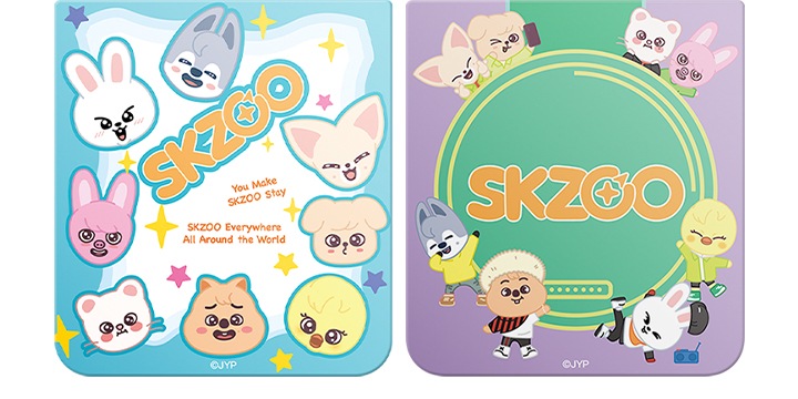 갤럭시   Z 플립5 SKZOO 플립수트 카드 (2매) 정방형 이미지입니다.