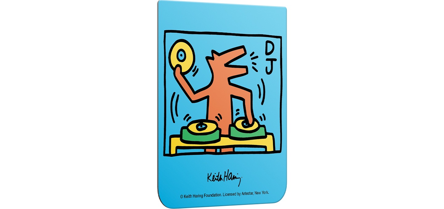 갤럭시 Z 플립5 키스해링 플립수트 카드 (1매) 기울어진 이미지입니다.