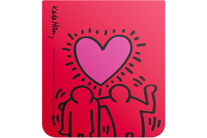 갤럭시   Z 플립5 키스해링 수트 케이스 with 플립수트 카드 정방형 이미지입니다.