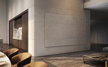 제품이 벽과 융화되어 제품이 벽처럼 보여지고 있습니다.