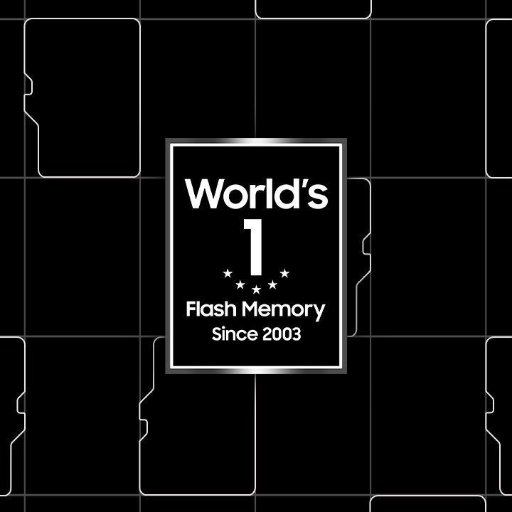 2003년부터 플래시 메모리 부문 세계 1위를 하였음을 알려주는 이미지 입니다.
