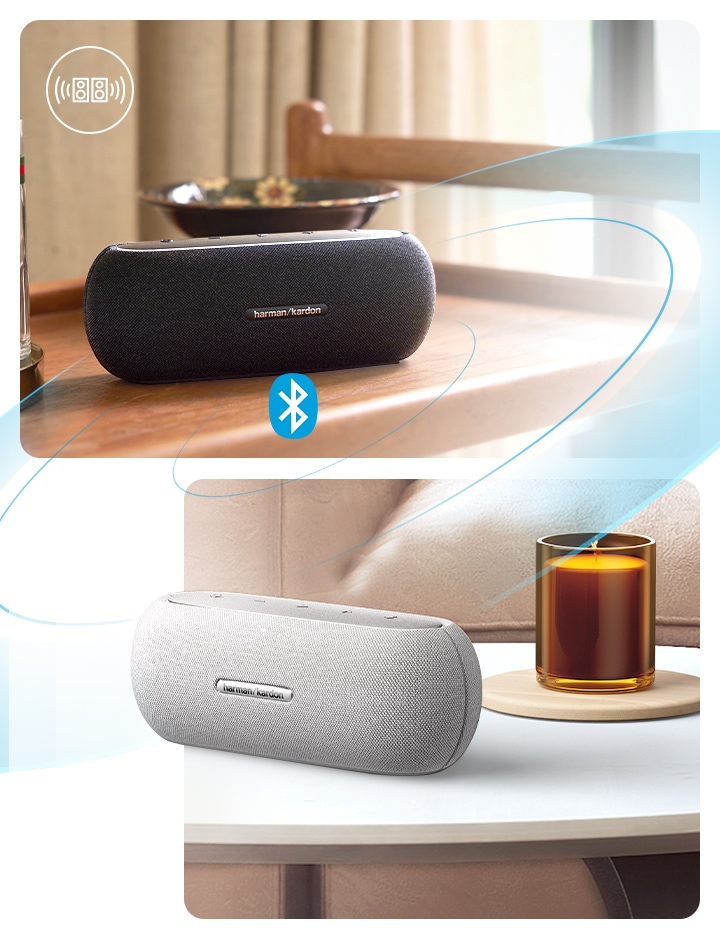 다른 공간에 있는 제품끼리 연결되어 있는 모습을 표현한 이미지입니다.