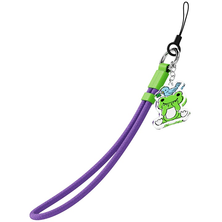 흰색 배경에 오른쪽 상단에서 왼쪽 하단으로 사선으로 키링 이미지가 배치되어 있습니다.