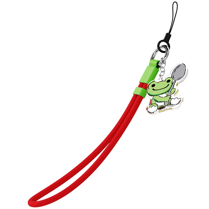 흰색 배경에 오른쪽 상단에서 왼쪽 하단으로 사선으로 키링 이미지가 배치되어 있습니다.