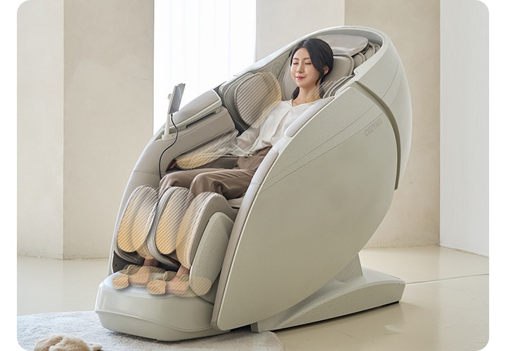 코지마 안마의자 우측면이 보입니다.