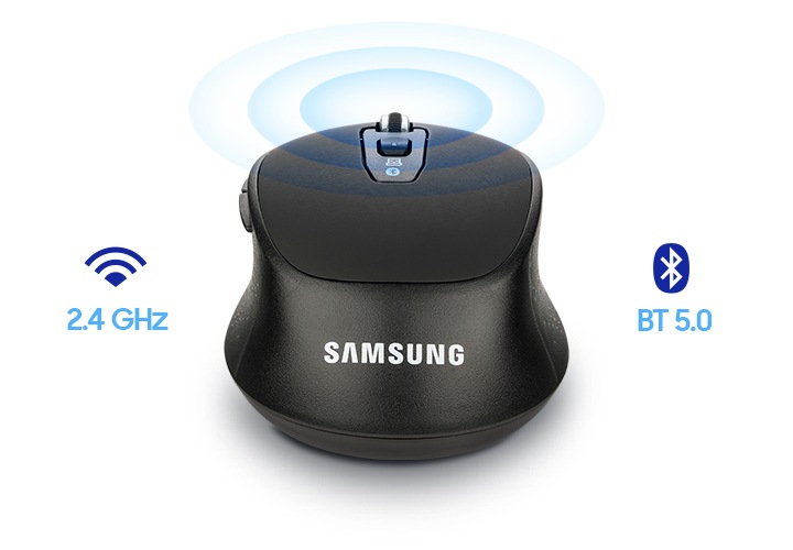무선 2.4 GHz 로 안정적인 무선 거리를 지원하는 이미지입니다.