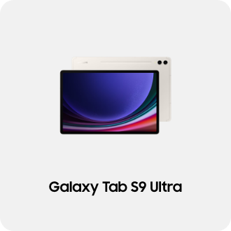 갤럭시탭 제품 이미지 아래 Galaxy Tab S9 Ultra 텍스트가 들어가있습니다. 배너 클릭 시 제품 구매 페이지로 이동합니다.