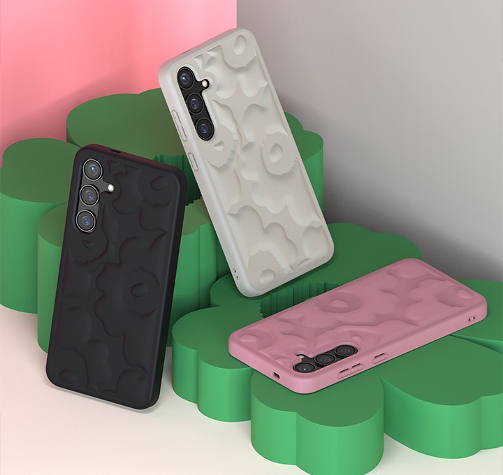 【marimekko×samsung】スマホケース Embossed Case S24+ 231a607b-b470-496e-aa96-