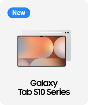 왼쪽 상단에 new 태그가 있으며, 갤럭시 탭 S10이 2개 겹쳐진 이미지