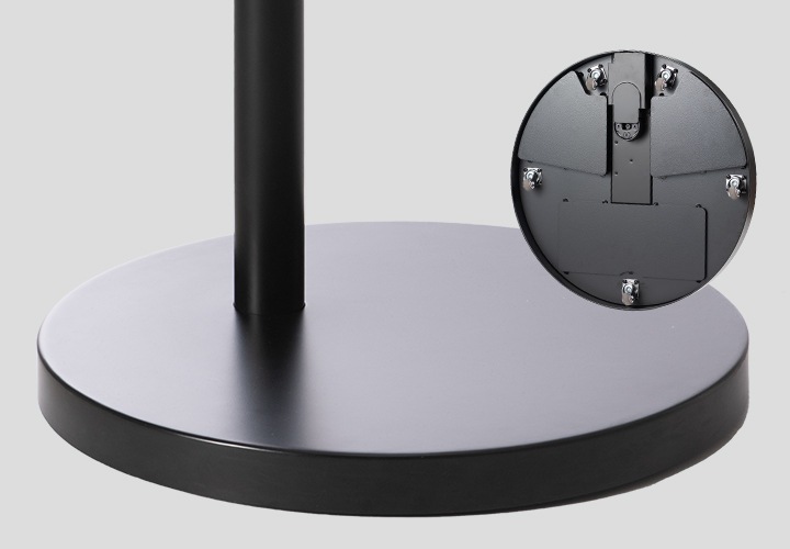 스마트 무빙 스탠드 하단 후면의 상세 이미지를 보여주고 있습니다. 