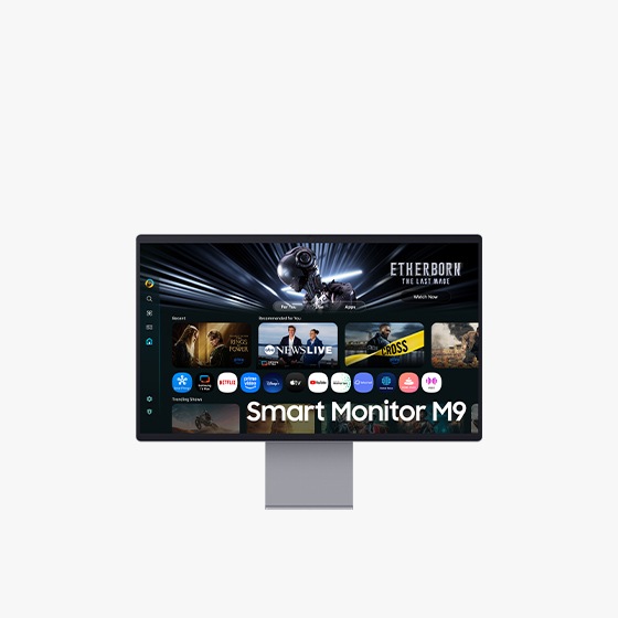 Smart Monitor M9 가 화면에 쓰여있는 스마트 모니터 제품