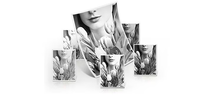 원본 이미지를 6가지 색상 조절한 이미지들이 있습니다.