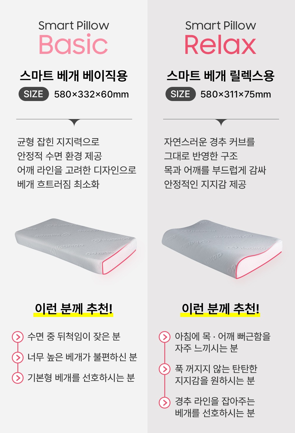 베이직 릴렉스 비교 이미지