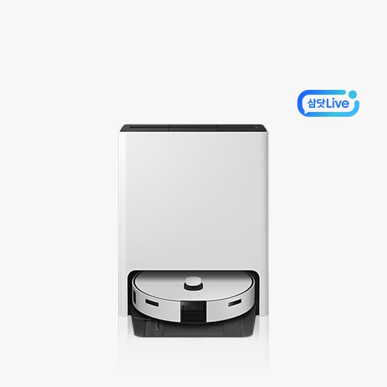 Bespoke AI 스팀 + 우측상단 삼닷 Live 로고