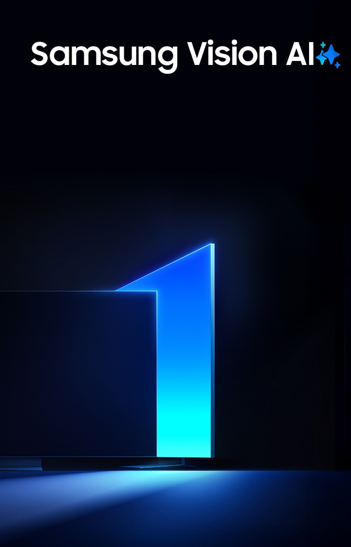 TV 1대가 정면을 바라보고 있으며, 그 뒤에 다른 TV는 사선으로 위치해 있으며  두 TV가 겹쳐진 나머지 부분이 숫자 1처럼 보인다.   이미지를 클릭하면 2026 CES The First Look 상세 페이지로 이동된다.