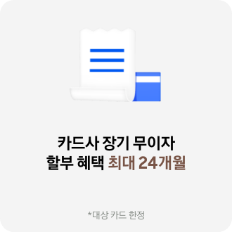 카드사 무이자 할부 혜택 최대 24개월