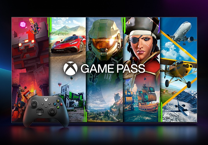 여러 게이밍 콘텐츠 화면이 보여집니다.